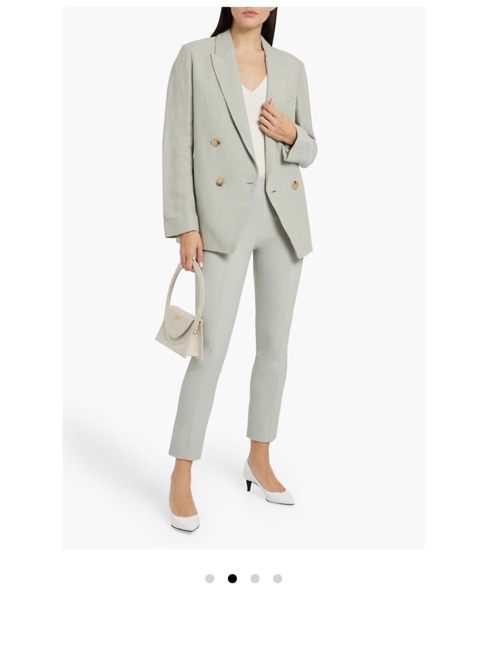 Vince Stretch-crepe slim-leg pants size L